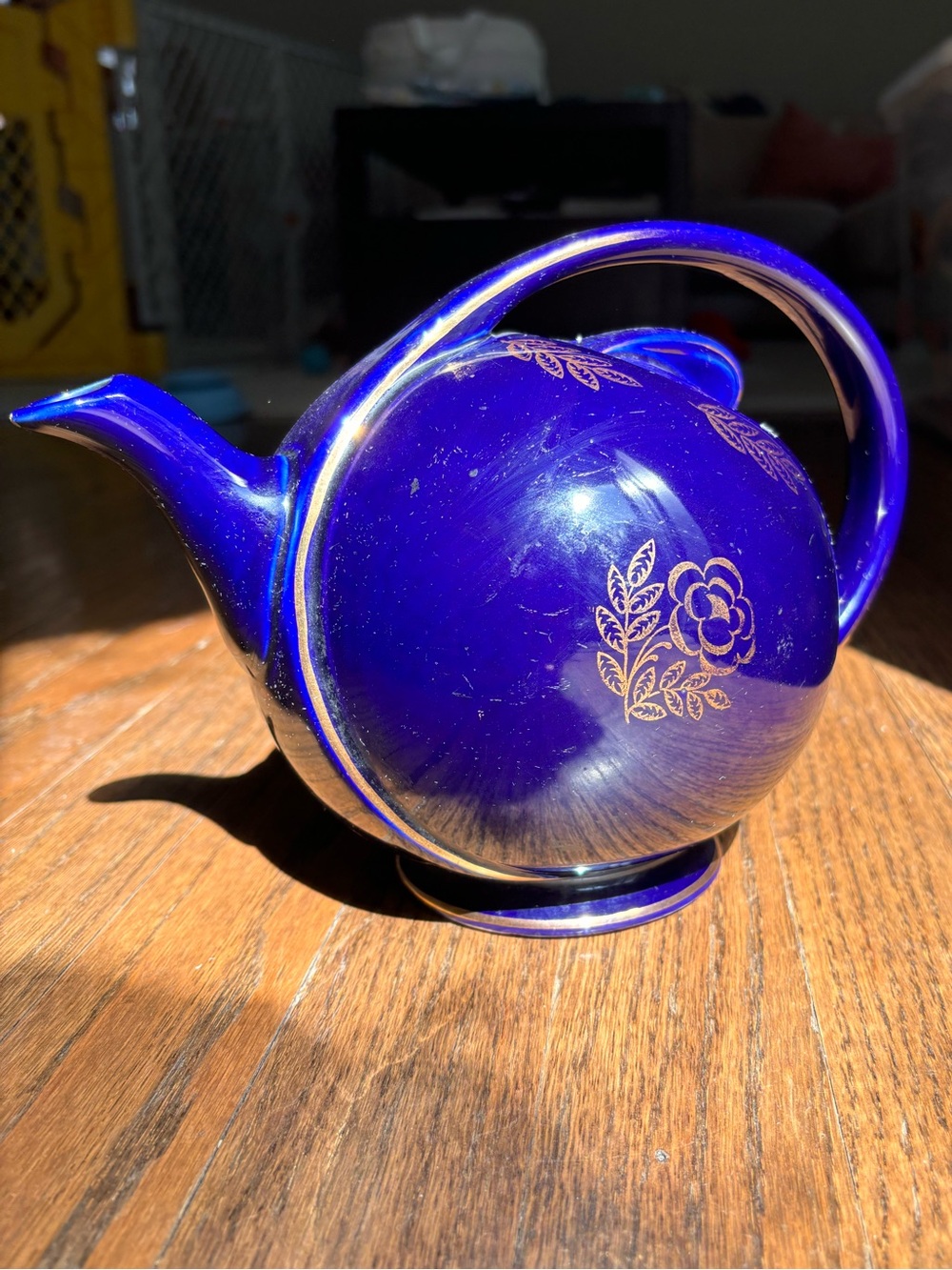 Cobalt blue Hall teapot